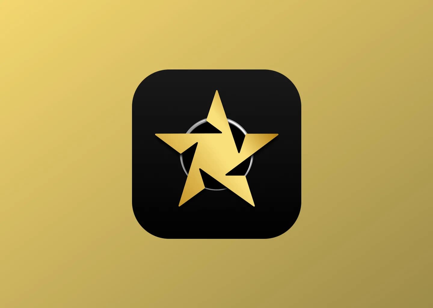 Astar's star-map interface, shown alongside its gold app icon